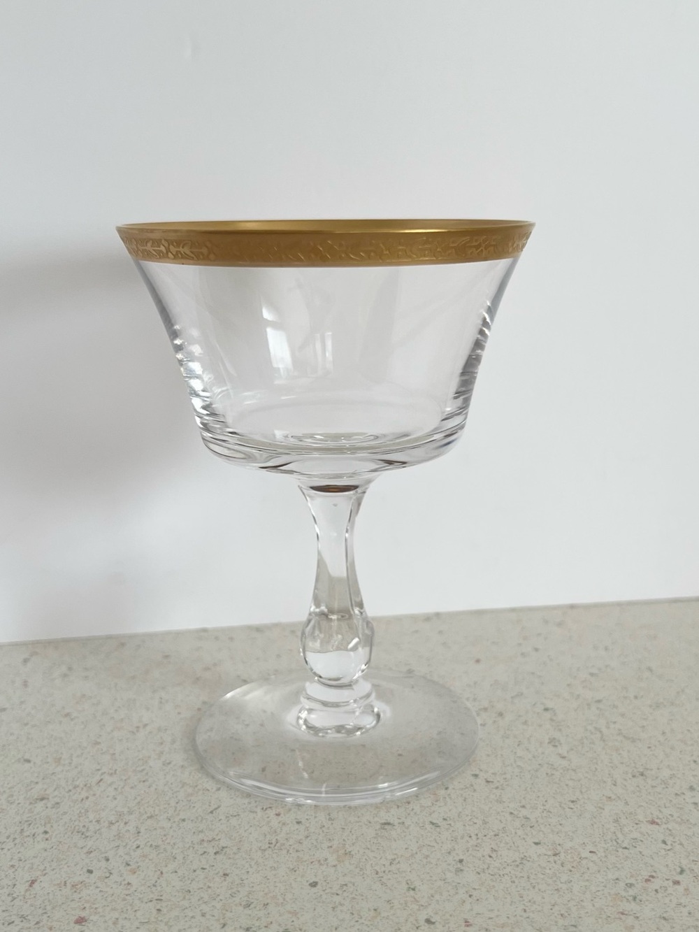 Fostoria Richmond Gold Champagne/Tall Sherbet Glass Vintage